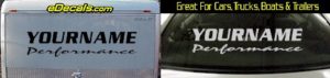 Custom331 Custom YOURNAMEHERE Performance Decal