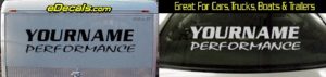 Custom332 Custom YOURNAMEHERE Performance Decal