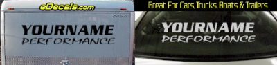 Custom332 Custom YOURNAMEHERE Performance Decal