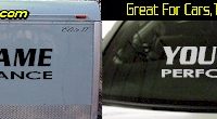 Custom335 Custom YOURNAMEHERE Performance Decal 