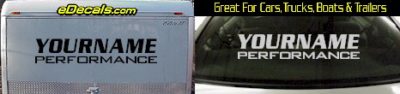 Custom336 Custom YOURNAMEHERE Performance Decal