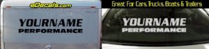 Custom338 Custom YOURNAMEHERE Performance Decal