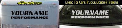 Custom338 Custom YOURNAMEHERE Performance Decal