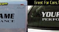 Custom339 Custom YOURNAMEHERE Performance Decal 