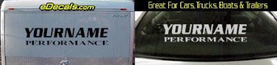 Custom339 Custom YOURNAMEHERE Performance Decal
