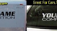 Custom346 Custom YOURNAMEHERE Competition Decal 