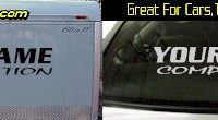 Custom348 Custom YOURNAMEHERE Competition Decal 