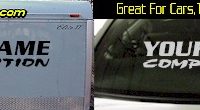 Custom349 Custom YOURNAMEHERE Competition Decal 