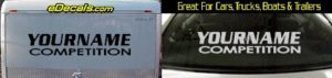 Custom351 Custom YOURNAMEHERE Competition Decal