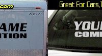 Custom353 Custom YOURNAMEHERE Competition Decal 