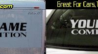 Custom355 Custom YOURNAMEHERE Competition Decal 