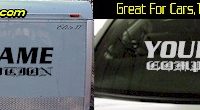 Custom356 Custom YOURNAMEHERE Competition Decal 