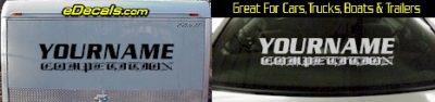 Custom356 Custom YOURNAMEHERE Competition Decal