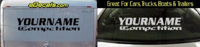 Custom357 Custom YOURNAMEHERE Competition Decal