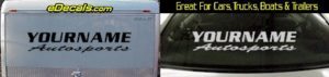 Custom359 Custom YOURNAMEHERE Autosports Decal