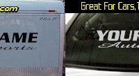 Custom360 Custom YOURNAMEHERE Autosports Decal 