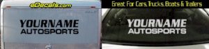 Custom366 Custom YOURNAMEHERE Autosports Decal
