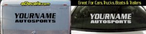 Custom369 Custom YOURNAMEHERE Autosports Decal