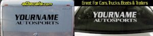 Custom371 Custom YOURNAMEHERE Autosports Decal