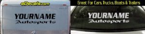 Custom373 Custom YOURNAMEHERE Autosports Decal