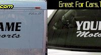 Custom375 Custom YOURNAMEHERE Motorsports Decal 