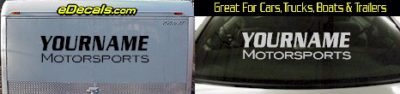 Custom377 Custom YOURNAMEHERE Motorsports Decal
