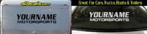 Custom382 Custom YOURNAMEHERE Motorsports Decal