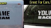 Custom402 Custom YOURNAMEHERE Race Team Decal 