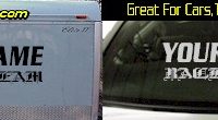 Custom404 Custom YOURNAMEHERE Race Team Decal 