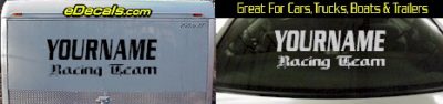 Custom421 Custom YOURNAMEHERE Car Club Decal
