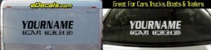 Custom436 Custom YOURNAMEHERE Car Club Decal