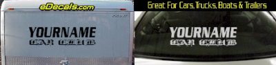 Custom436 Custom YOURNAMEHERE Car Club Decal