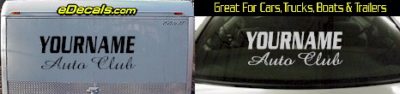 Custom440 Custom YOURNAMEHERE Auto Club Decal