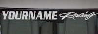 Custom455 Custom YOURNAMEHERE Racing Decal 
