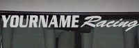 Custom456 Custom YOURNAMEHERE Racing Decal 