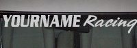 Custom457 Custom YOURNAMEHERE Racing Decal 