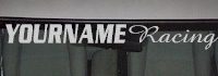 Custom458 Custom YOURNAMEHERE Racing Decal 