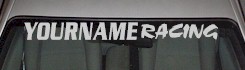 Custom462 Custom YOURNAMEHERE Racing Decal