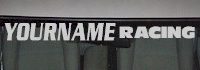 Custom463 Custom YOURNAMEHERE Racing Decal 
