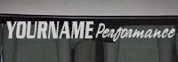 Custom465 Custom YOURNAMEHERE Performance Decal 