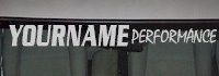 Custom468 Custom YOURNAMEHERE Performance Decal 