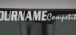 Custom474 Custom YOURNAMEHERE Competition Decal