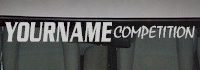 Custom475 Custom YOURNAMEHERE Competition Decal 
