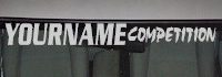Custom476 Custom YOURNAMEHERE Competition Decal 
