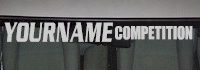 Custom477 Custom YOURNAMEHERE Competition Decal 