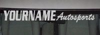 Custom480 Custom YOURNAMEHERE Autosports Decal 