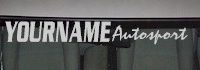 Custom482 Custom YOURNAMEHERE Autosports Decal 