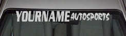 Custom484 Custom YOURNAMEHERE Autosports Decal