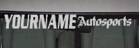 Custom486 Custom YOURNAMEHERE Autosports Decal 