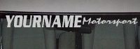Custom490 Custom YOURNAMEHERE Motorsports Decal 